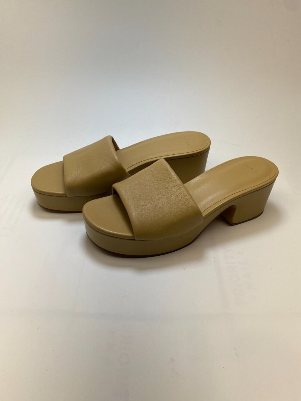Vince Womens Margo Leather Platform Slide Sandal Sz 10